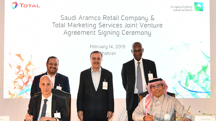 Saudi Aramco and Total sign JV fuel retail joint venture