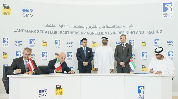 Eni, ADNOC close strategic partnership agreements in refining and trading