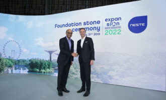 Neste hosts foundation stone ceremony for Singapore expansion project