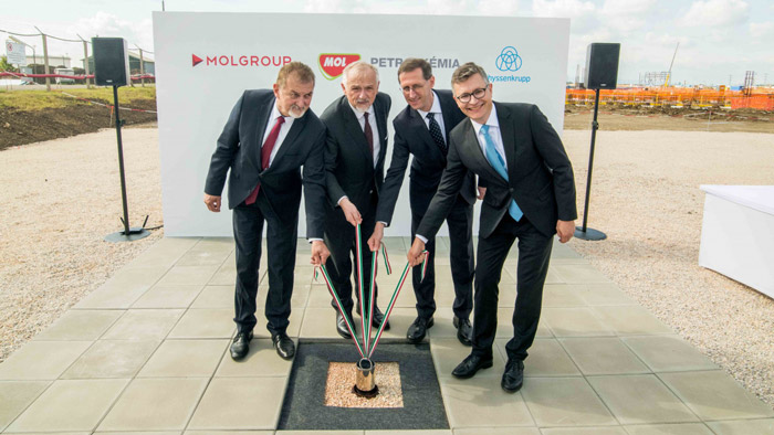 MOL lays foundation for EUR1.2 billion petrochemical investment