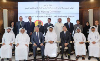 Qatar Petroleum and Shell sign agreement to establish global LNG bunkering venture