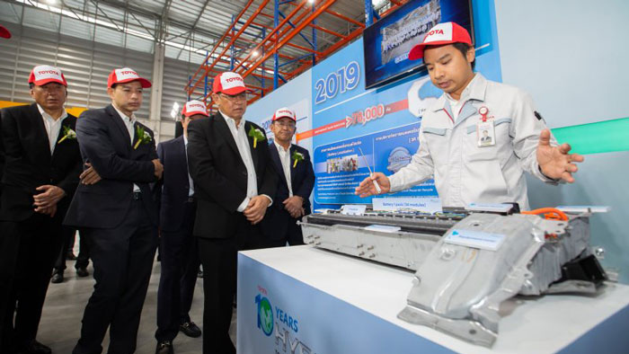 Toyota opens first overseas battery recycling facility in Thailand