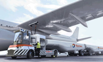 Total and Gaussin developing world's first full electric aircraft refueller transporter