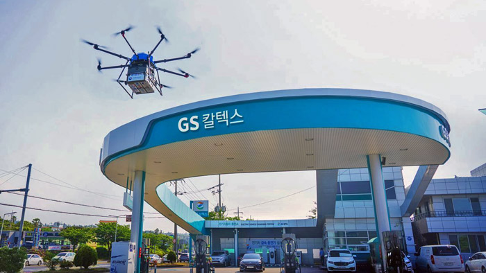 GS Caltex demonstrates drone delivery service in Jeju Island