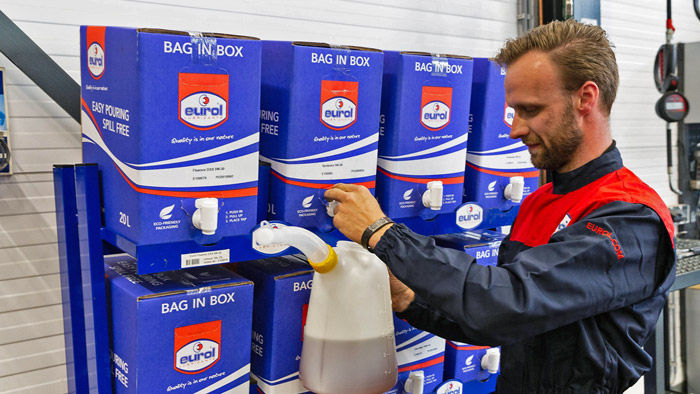 Eurol launches environmentally friendly packaging "Bag in box"