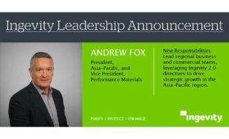 Ingevity appoints Andrew Fox as president for Asia Pacific