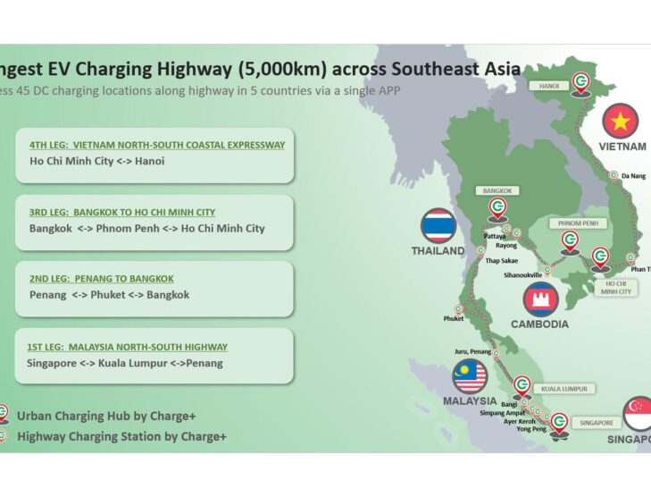 Charge+ to develop longest EV charging highway in Southeast Asia