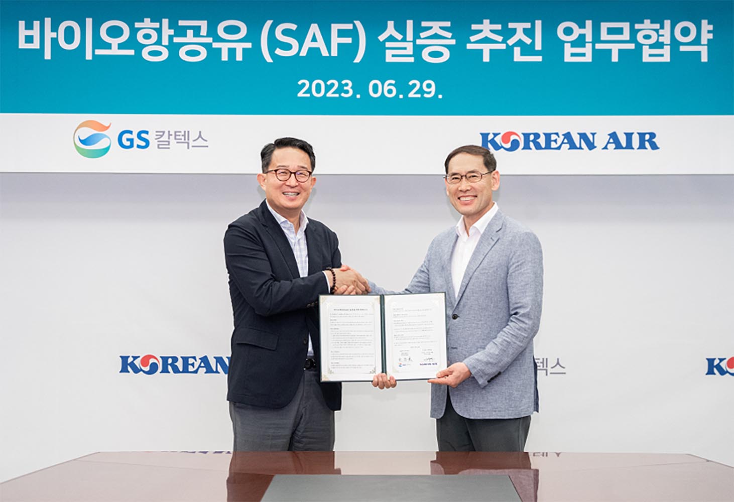 Korean Air partners with GS Caltex to conduct test flights with SAF