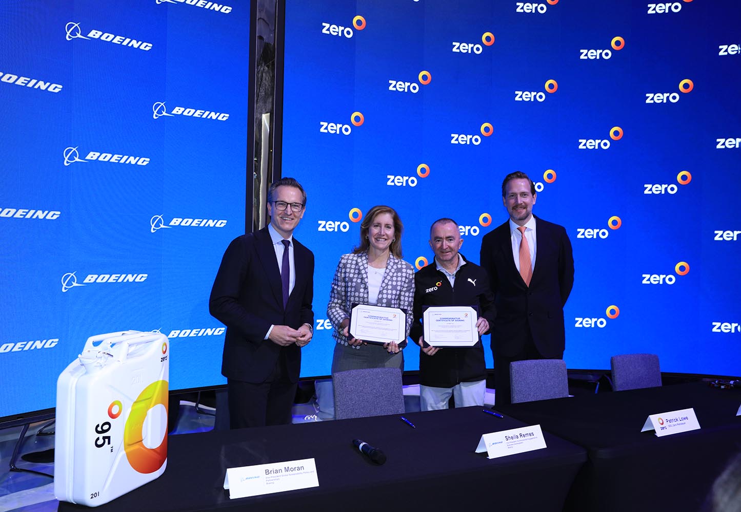 Boeing and Zero Petroleum collaborate on SAF