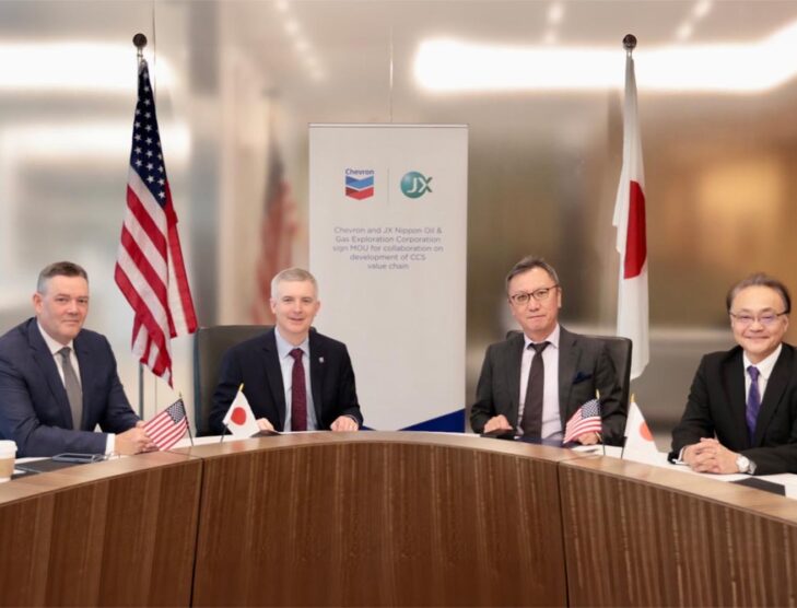 JX Nippon Oil and Chevron to develop the CCS value chain in Asia-Pacific